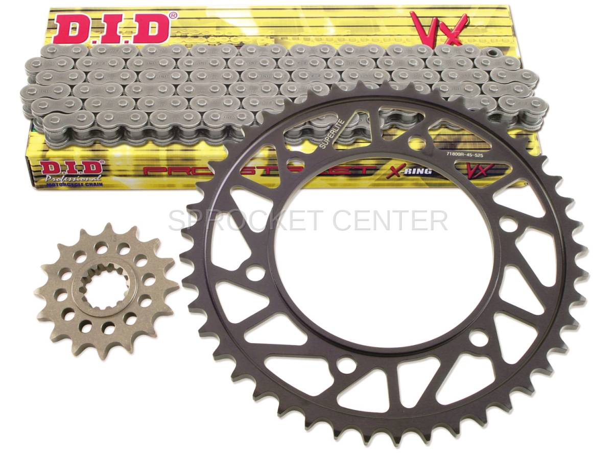 520 Conversion Kit SUPERLITE RS7 Steel Sprocket Set with X'ring Chain