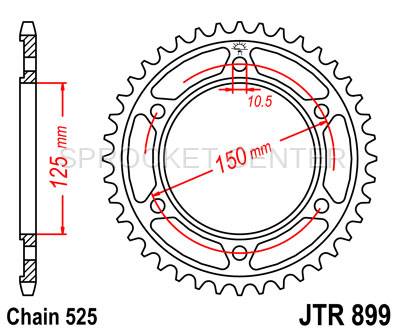 DID X-Ring Gold 525ZVMX Chain JT Sprocket Kit 17/42 KTM Adventure 1190 ABS 2014 