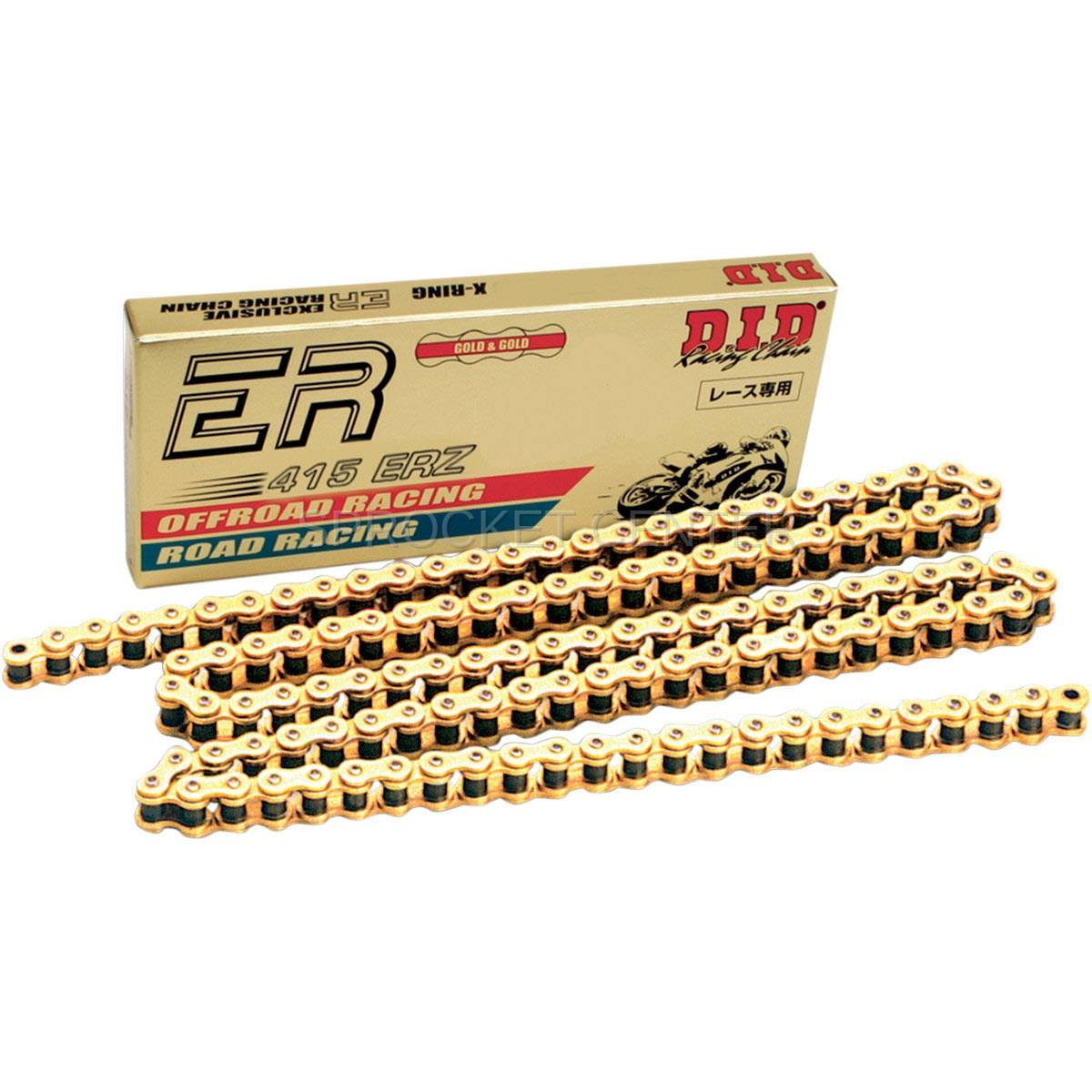 DID 415 ERZ Non-O'ring Race Chain - GOLD (choose length)