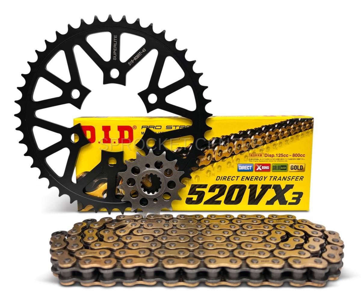 520 Chain Kit - SUPERLITE RSX Sprocket Set with Choice of Chain - KAWASAKI  ZX-6R | 636 '07-18