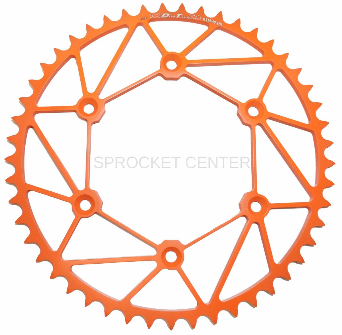 thumbnail image 2 of JT Sprockets Aluminum Rear Sprocket – 48 Tooth, Orange – Fits KTM, Husqvarna, GASGAS (1990+) 2 of 4