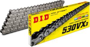 DID Chain - DID Chain 530 VX3 Pro-Street X'ring Chain - NATURAL (choose length)