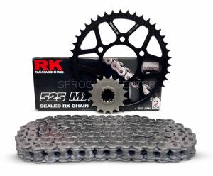 KAWASAKI ZX-10R Ninja (08-10) 525 Steel Sprockets & Chain Kit