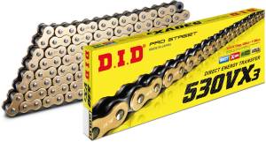 DID Chain - DID Chain 530 VX3 Pro-Street X'ring Chain - GOLD (choose length)