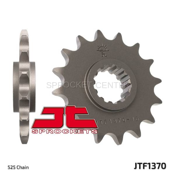 JT Sprockets - JT Sprockets (#JTF1370) 525 Pitch Chromoly-Steel Front Sprocket - HONDA