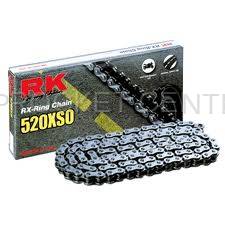 RK Chain - RK Chain 520 XSO series X'ring Chain - GOLD or NATURAL (choose length)