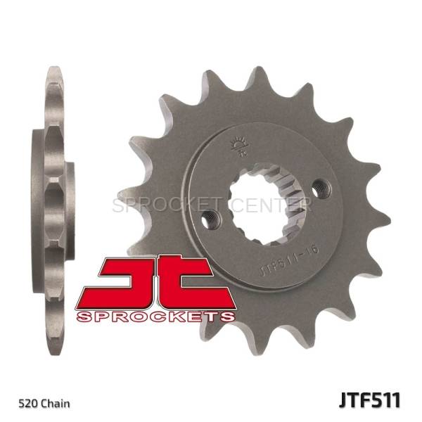 JT Sprockets - JT Sprockets (#JTF511) 520 Pitch Chromoly-Steel Front Sprocket - KAWASAKI