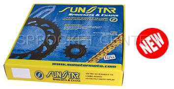Sunstar - 520 Chain Kit - SUNSTAR Sprocket Set with Choice of Chain - YAMAHA FZ-6R '09-15