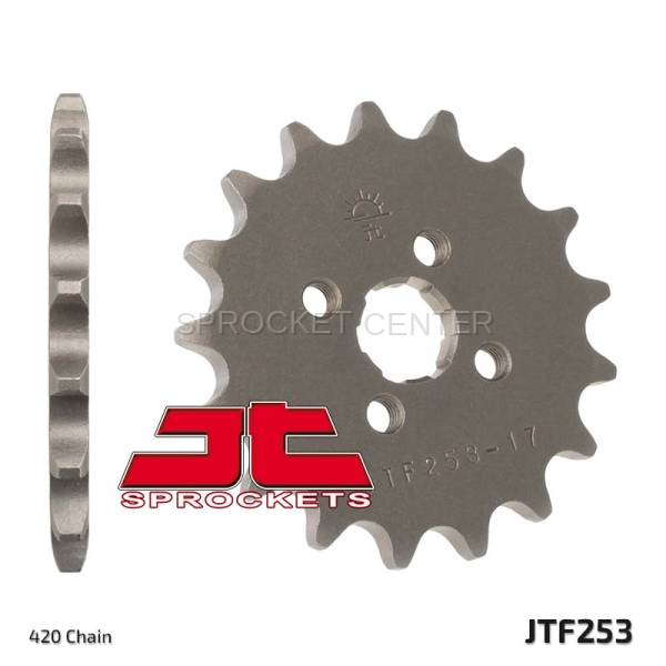 JT Sprockets - JT Sprockets (#JTF253) 420 Pitch Chromoly-Steel Front Sprocket - HONDA