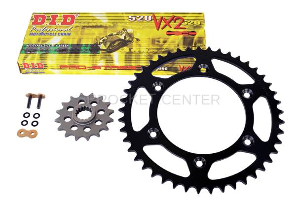 DID Chain - 520 Chain Kit - JT Sprockets Set with Choice of Chain - KTM 690 SMC/R '08-18