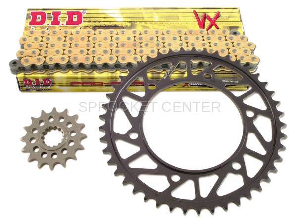 Superlite Sprockets - 525 Chain Kit - SUPERLITE RS Steel Sprocket Set with Choice of Chain - KTM 950/990 Supermoto