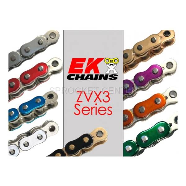 EK Chain - EK Chain 530 ZVX3 Heavy Duty X'ring Chain - 7 COLORS (choose length)