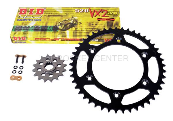 JT Sprockets - 520 Chain Kit - Steel Sprocket Set with Choice of Chain - HUSQVARNA 701 Enduro '16-23