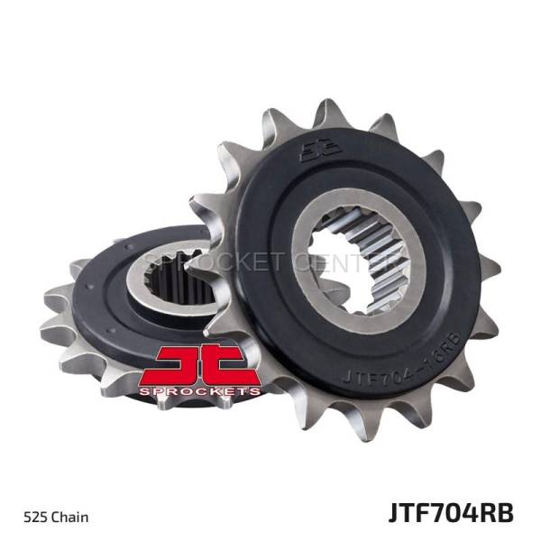 JT Sprockets - JT Sprockets (#JTF704RB) 525 Pitch Rubber Dampened Front Sprocket - APRILIA/BMW