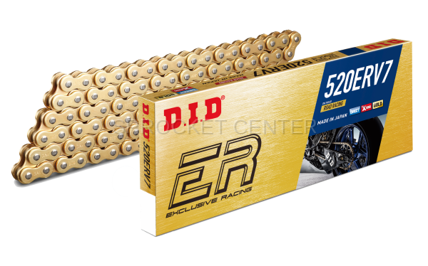 DID Chain - DID Chain 520 ERV7 GOLD X'ring Race Chain (choose any length)