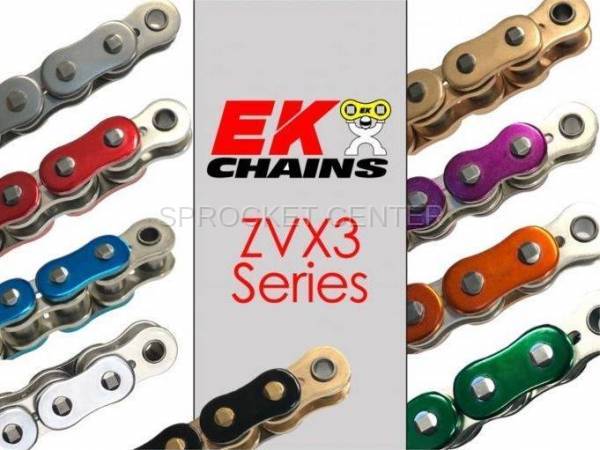 EK Chain - EK Chain 525 ZVX3 Heavy Duty X'Ring Chain - 7 COLORS (choose length & color)