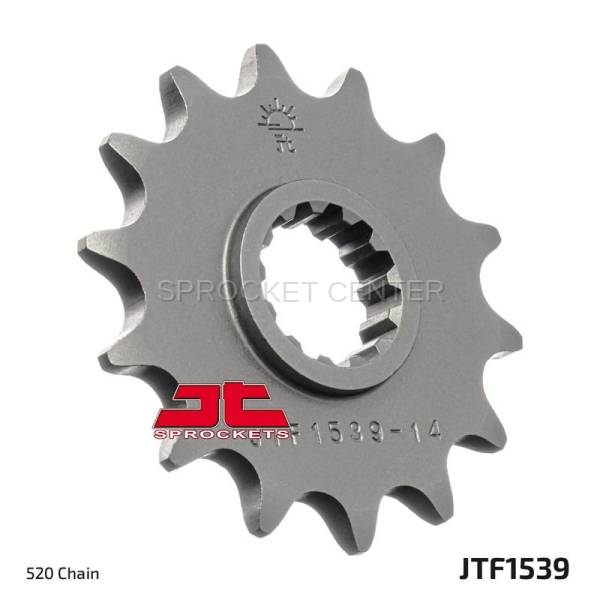 JT Sprockets - JT Sprockets (#JTF1539) 520 Pitch Chromoly-Steel Front Sprocket