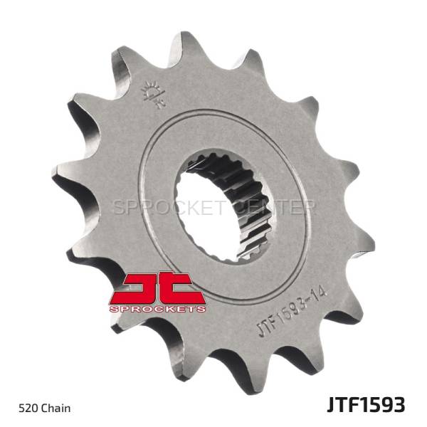 JT Sprockets - JT Sprockets (#JTF1593) 520 Pitch Chromoly-Steel Front Sprocket
