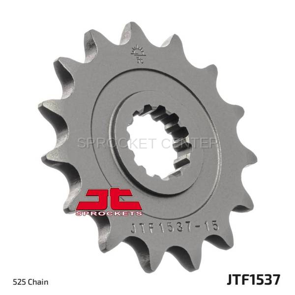 JT Sprockets - JT Sprockets (#JTF1537) 525 Pitch Chromoly-Steel Front Sprocket - KAWASAKI