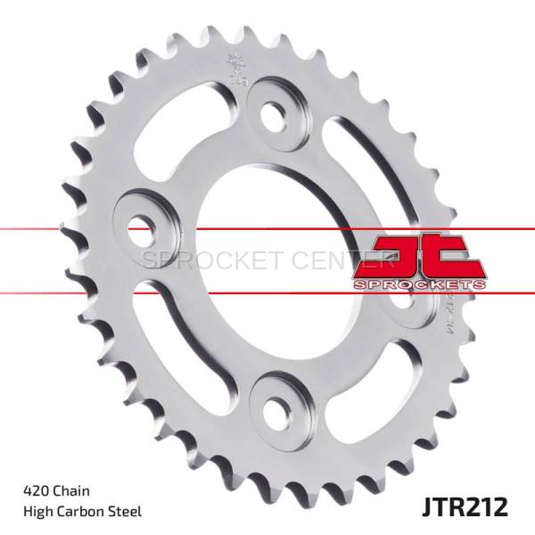 JT Sprockets - JT Sprockets (#JTR212) 420 Pitch Steel Rear Sprocket - HONDA Grom ('13-21)  / Monkey