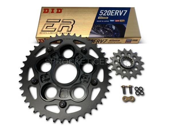 Superlite Sprockets - 520 Conversion Kit - Quick-Change Sprocket Set with Choice of Chain - DUCATI 1100 Monster