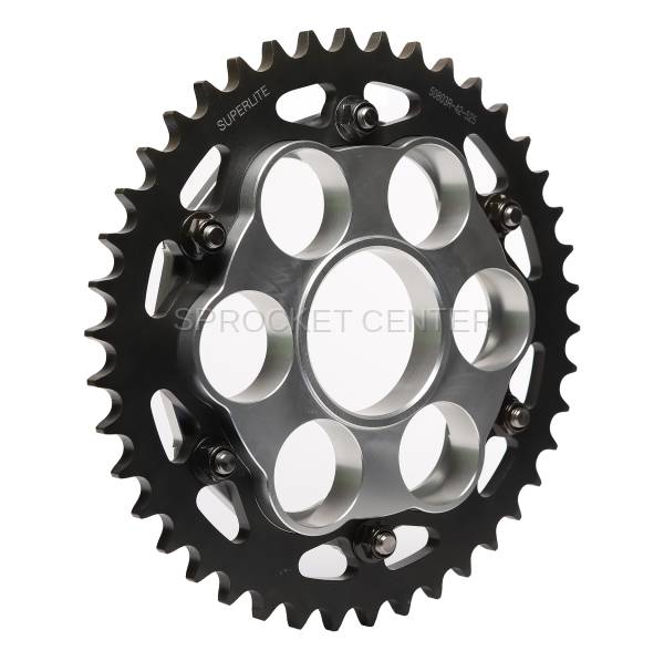 Superlite Sprockets - 520 Pitch - SUPERLITE Complete Quick-Change Rear Sprocket Assembly  (#PCD3-50804)