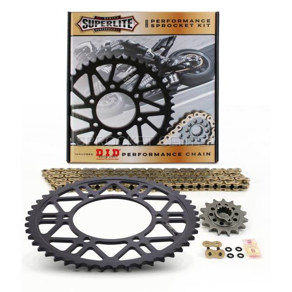 Superlite Sprockets - 525 Chain Kit - SUPERLITE RS Steel Sprocket Set with Choice of Chain - DUCATI 1000 GT / Sport Classic (’07-10)