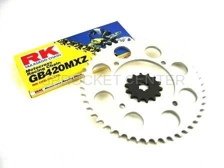 JT Sprockets - 420 Sprocket Kit - Steel Sprocket Set with 420 Chain - HONDA  Z50 R models ('79-87)