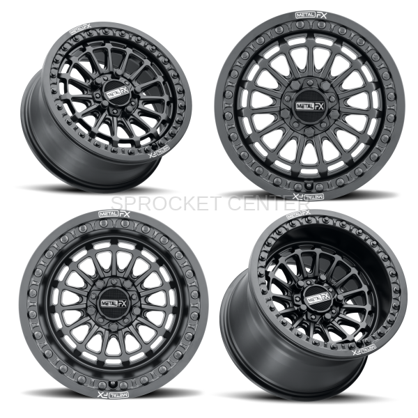 Metal FX - Metal FX 15" DELTA R Beadlock Wheel Set (4) - POLARIS RZR Pro R / Turbo R (22-25)