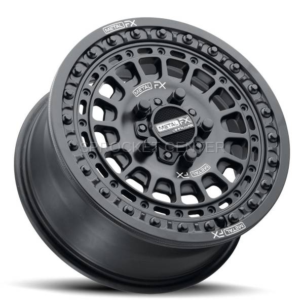 Metal FX - Metal FX HITMAN R Beadlock Wheel 15"x7" (5x114) SATIN BLACK - RZR Pro R / Turbo R (22-23)