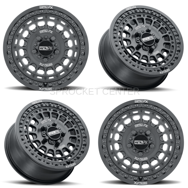 Metal FX - Metal FX 15" HITMAN R Beadlock Wheel Set (4) - POLARIS RZR Pro R / Turbo R (22-25)