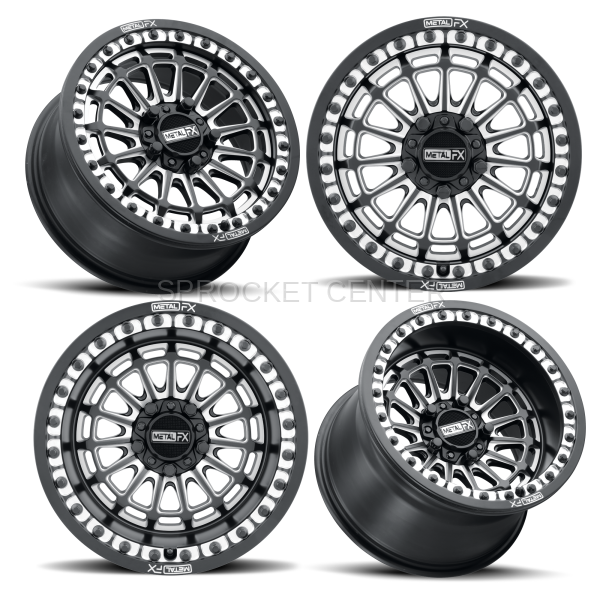 Metal FX - Metal FX DELTA Beadlock 15" Wheel Set (4) - POLARIS RZR XP models (all '15-24)