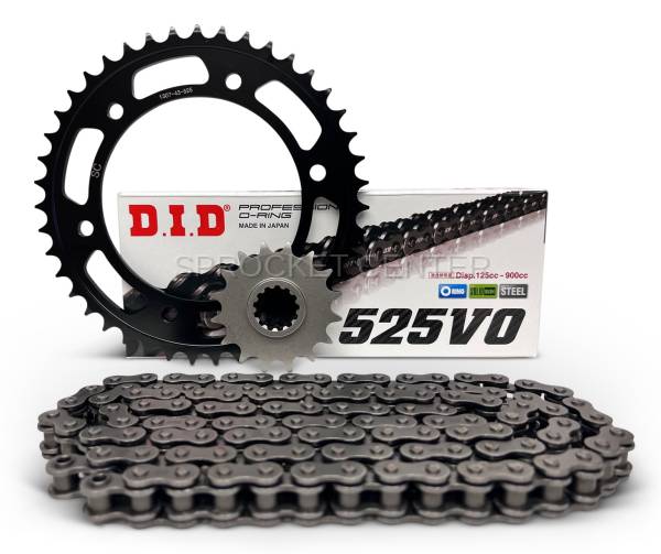 Superlite Sprockets - 525 Chain Kit - TEK5 Steel Sprocket Set With Choice Of Chain - HONDA CBR 600RR ('07-23)