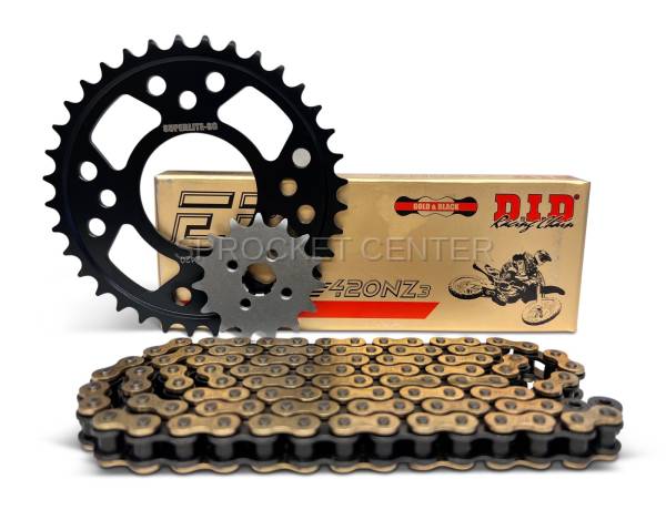 Sprocket Center - 420 Chain Kit - SPROCKET CENTER Steel Sprocket Set With Choice Of Chain - HONDA Grom ('22-25)