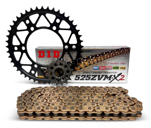 Superlite Sprockets - 525 Chain Kit - SUPERLITE RSX Sprocket Set with Choice of Chain - YAMAHA YZF-R7 ('22-24)