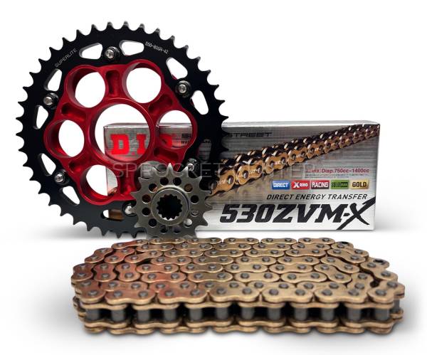 Sprocket Center - 530 Chain Kit - Quick Change Sprocket Set with Choice of Chain - DUCATI 1200 Multistrada ('10-17)