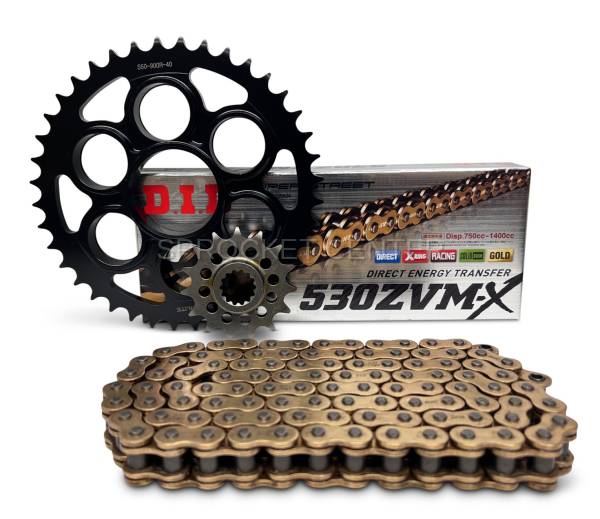Sprocket Center - 530 Chain Kit - OEM-style Sprocket Set with Choice of Chain - DUCATI 1200  Multistrada ('10-17)