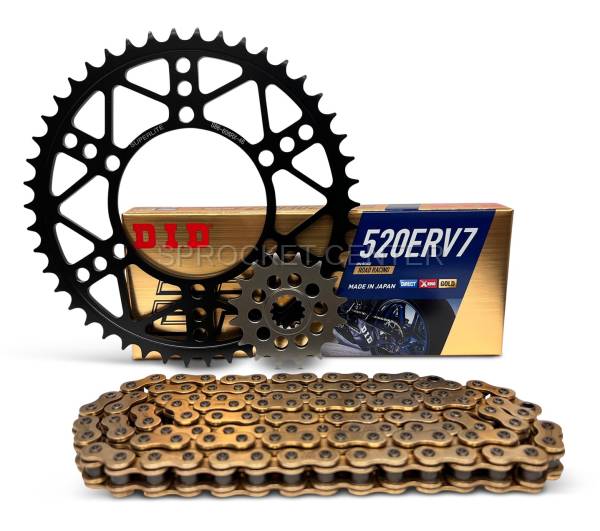 Superlite Sprockets - 520 Conversion Kit - SUPERLITE RSX Sprocket Set with Choice of Chain - TRIUMPH 800 800 Tiger (all '11-20)