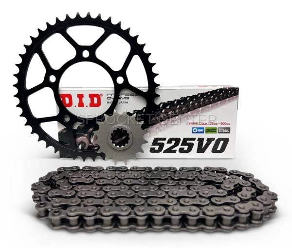 Sprocket Center - 525 Chain Kit - Steel Sprocket Set with Choice of Chain - F850 GS /850 Adventure ('17-23)