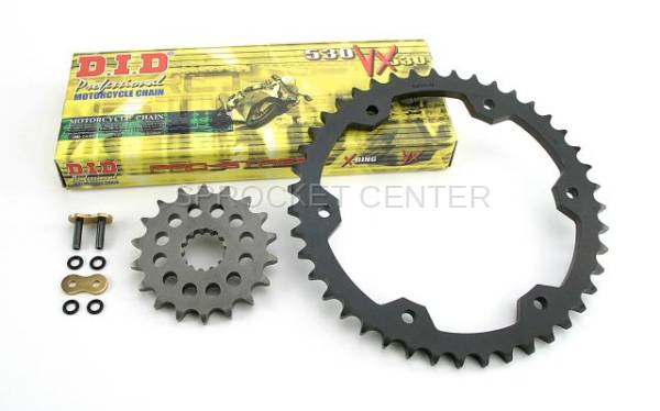 Superlite Sprockets - 530 Chain Kit - SUPERLITE Steel Sprocket Set with Choice of Chain - TRIUMPH 1050 Speed Triple ('05-21)