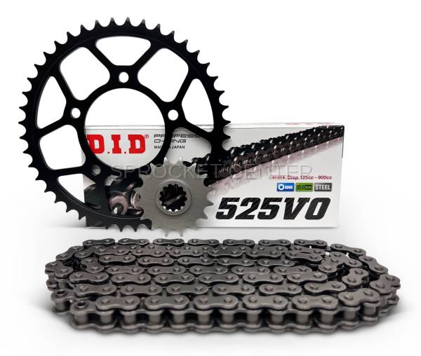 Sprocket Center - 525 Chain Kit - Steel Sprocket Set with Choice of Chain - HONDA CRF1000 Africa Twin ('16-19)