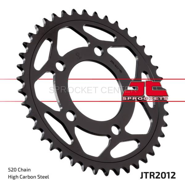 JT Sprockets - JT Sprockets (#JTR2012) 520 Pitch Steel Rear Sprocket - HONDA Transalp 750