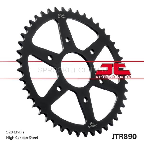 JT Sprockets - JT SPROCKETS (#890) 520 Pitch Steel Rear Sprocket - KTM/ HUSQVARNA