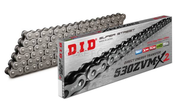 DID Chain - DID Chain 530 ZVM-X2 Super-Street X'ring Chain - NATURAL (choose length)