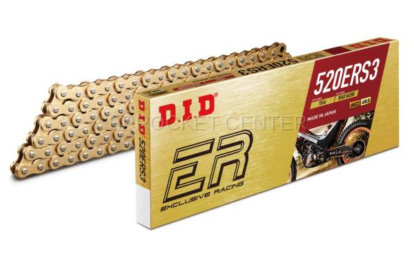 DID Chain - DID Chain 520 ERS3 Non-Sealed Race Chain - GOLD (choose length)