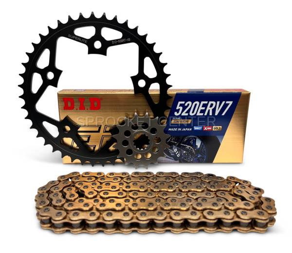 Superlite Sprockets - 520 Conversion Kit - SUPERLITE RSX Sprocket Set with Choice of Chain - YAMAHA Tracer 9 ('21-24)