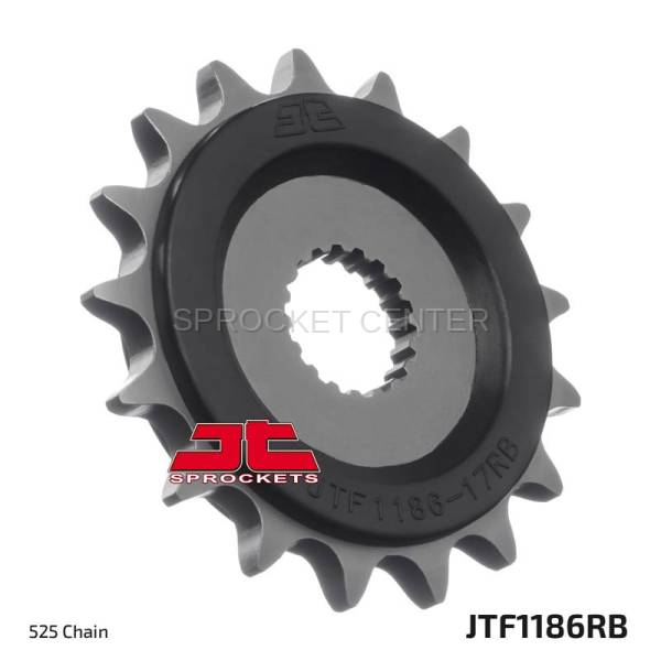 JT Sprockets - JT Sprockets (#JTF1186RB) 525 Pitch Rubber Dampened Front Sprocket - TRIUMPH