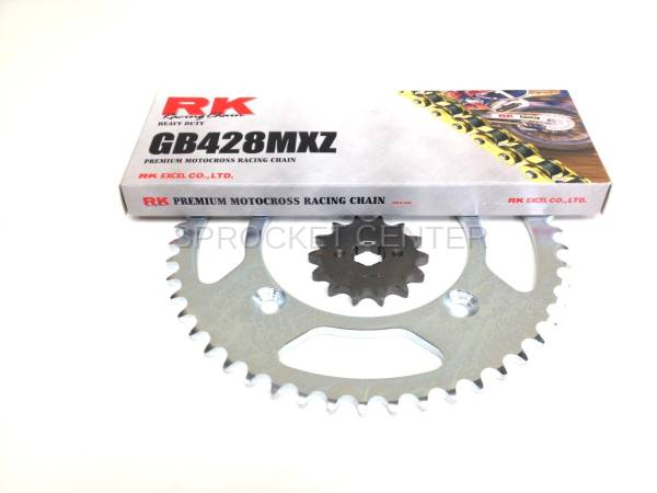 Sprocket Center - 428 Chain Kit - Steel Sprockets with Choice of Chain  - HONDA CT125 ('21-25)