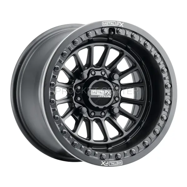 Metal FX - Metal FX DELTA Beadlock Wheel 15"x10" (4x156) SATIN BLACK