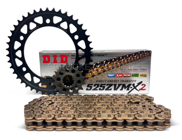 Sprocket Center - 525 Chain Kit - SUPERLITE RSX Steel Sprocket Set with Choice of Chain - HONDA CBR 650R ('19-25)
